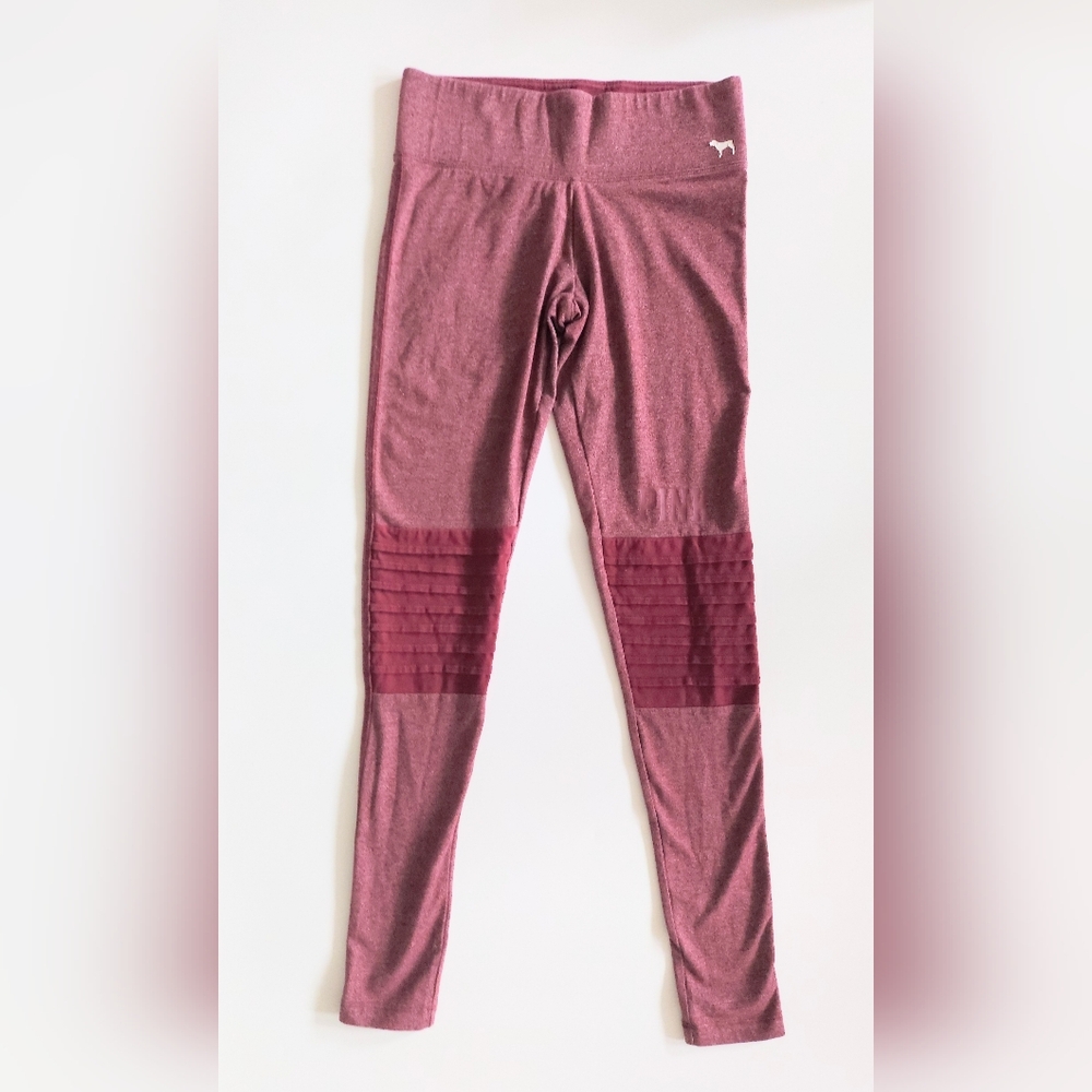 Victoria's Secret PINK Low Rise Active Yoga Leggings Maroon Red Size XS
